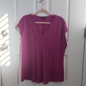 Lane Bryant blouse, jewel toned purple v neck. Size 18/20